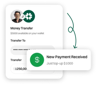Send & transfer money to any bank or wallet instantly